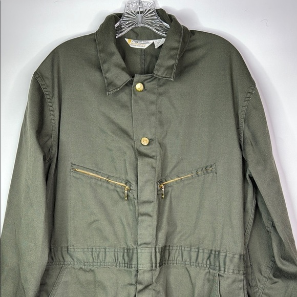 Vintage Key Imperial Green Coveralls Size 44 Regular - Picture 2 of 8